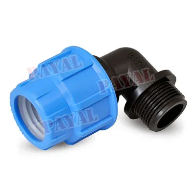 PP / HDPE Compression Fitting Male Threaded Elbow in Sri Lanka