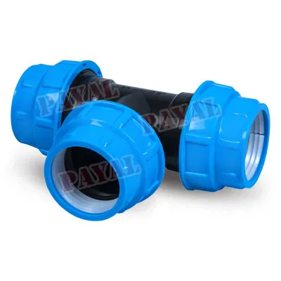 PP / HDPE Compression Fitting Tee in Telangana